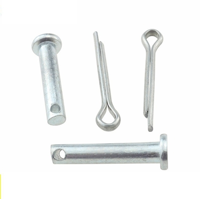 Zinc Plated Metal Steel Clevis Rivets And Pins 4.8 Flat Head 3-60mm