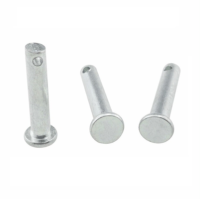 Zinc Plated Metal Steel Clevis Rivets And Pins 4.8 Flat Head 3-60mm