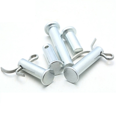 Zinc Plated Metal Steel Clevis Rivets And Pins 4.8 Flat Head 3-60mm