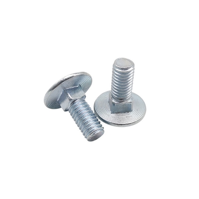 ASME B18 5 Zinc Plated Bolts And Nuts Grade 2 Carriage Coach Bolt Round Head Square Neck