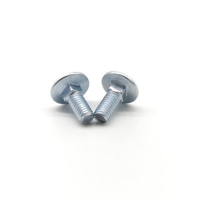 ASME B18 5 Zinc Plated Bolts And Nuts Grade 2 Carriage Coach Bolt Round Head Square Neck
