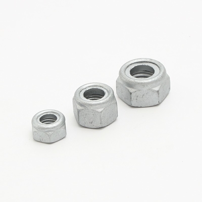 M12 M16 Nylon Insert Lock Nuts M10 Class 8 Heat Treatment Dacromet Finish