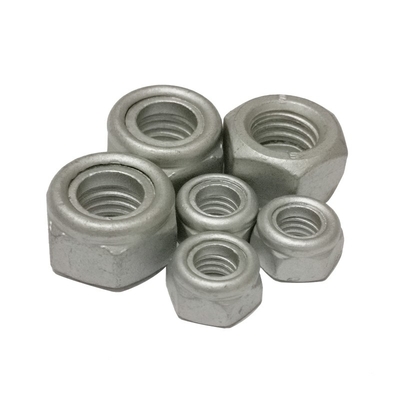 M12 M16 Nylon Insert Lock Nuts M10 Class 8 Heat Treatment Dacromet Finish