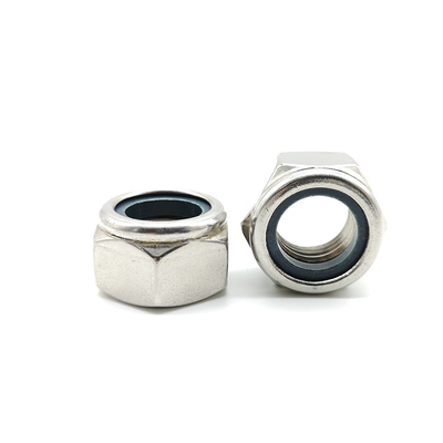 DIN 985 Stainless Steel Hex Nut With Nylon Insert SUS316 Right Hand