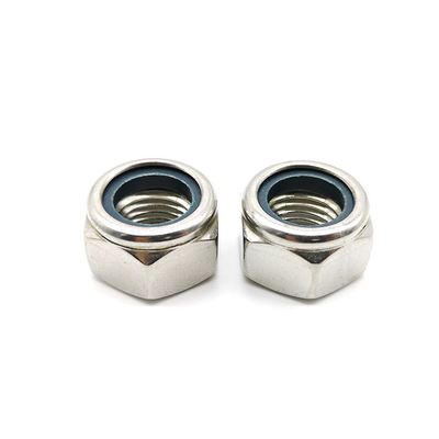 DIN 985 Stainless Steel Hex Nut With Nylon Insert SUS316 Right Hand