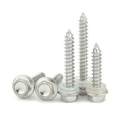 5.5 mm Stainless Steel Flange Head Self Tapping Screws For Solar Panel