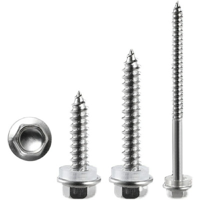 5.5 mm Stainless Steel Flange Head Self Tapping Screws For Solar Panel