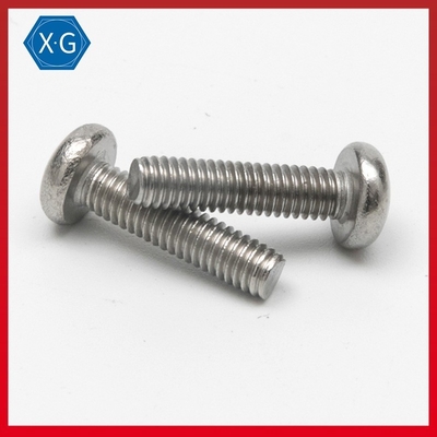 Standard Fasteners Stainless Steel Phillips Oval Head Machine Screws DIN7985