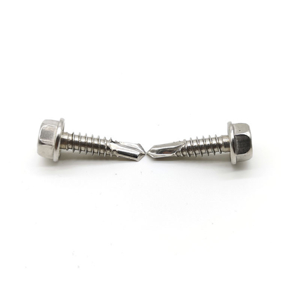 DIN7504K Self Tapping Stainless Steel Screws For Metal 316 Hex Washer Head