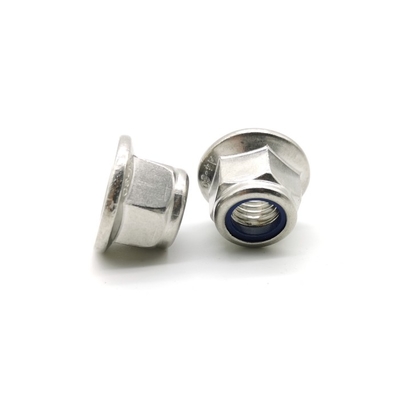 M12 Nylon Insert Lock Nuts DIN 6926 A4-80 316L Stainless Steel Hex Flange Nut