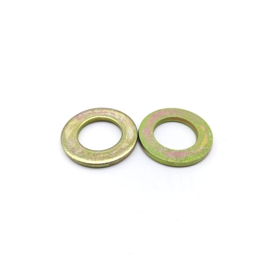 100HV Steel Flat Washer Yellow Zinc Coated Galvanized Washer DIN 125