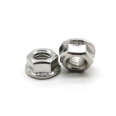 M8M10M12 DIN6923 SS Carbon Steel Flange Nuts A4.80 Serrated Hex Flange Lock Nuts