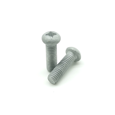 Hot Dip Galvanized Steel Machine Screws DIN7985 Cross Recessed Pan Head Machine Screw