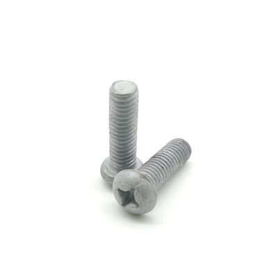 Hot Dip Galvanized Steel Machine Screws DIN7985 Cross Recessed Pan Head Machine Screw