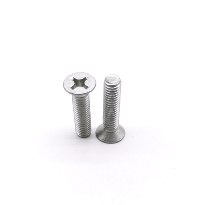 Mild Steel Phillips Flat Head Stainless Steel Machine Screws Dacromet