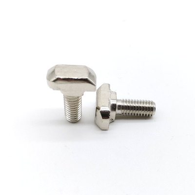 Grade 4.8 Solar Panel Fasteners Nickel Coating Hammer Head T Bolt DIN 186
