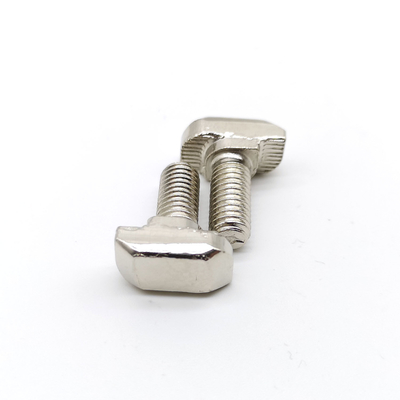 Grade 4.8 Solar Panel Fasteners Nickel Coating Hammer Head T Bolt DIN 186