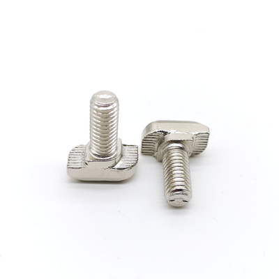 Grade 4.8 Solar Panel Fasteners Nickel Coating Hammer Head T Bolt DIN 186
