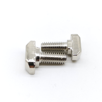 Grade 4.8 Solar Panel Fasteners Nickel Coating Hammer Head T Bolt DIN 186