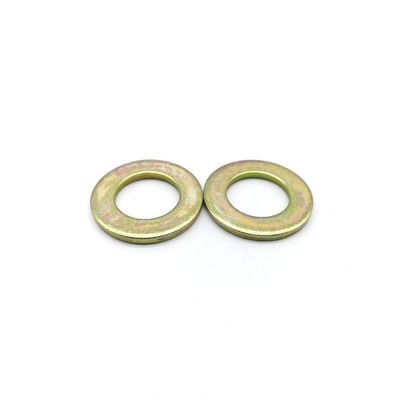 100HV Steel Flat Washer Yellow Zinc Coated Galvanized Washer DIN 125