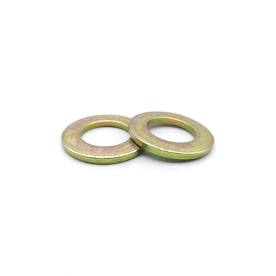 100HV Steel Flat Washer Yellow Zinc Coated Galvanized Washer DIN 125